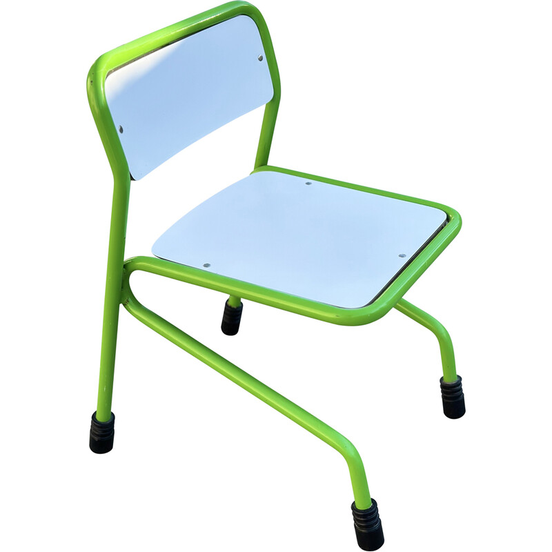 Silla tubular infantil vintage, 1960