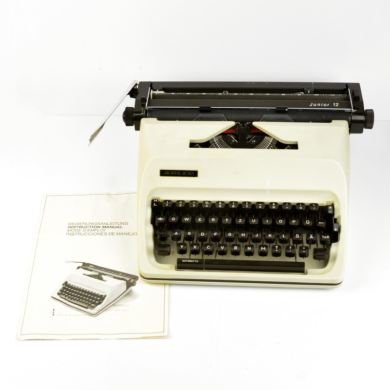 Vintage Adler junior 12 typewriter, Japan 1980s