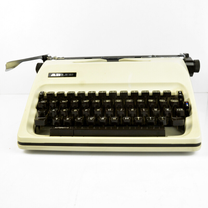 Máquina de escrever Vintage Adler junior 12, Japão 1980
