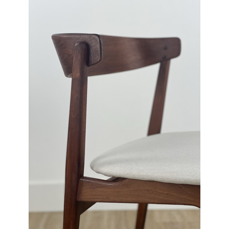 Paar vintage teakhouten stoelen model 206, Denemarken