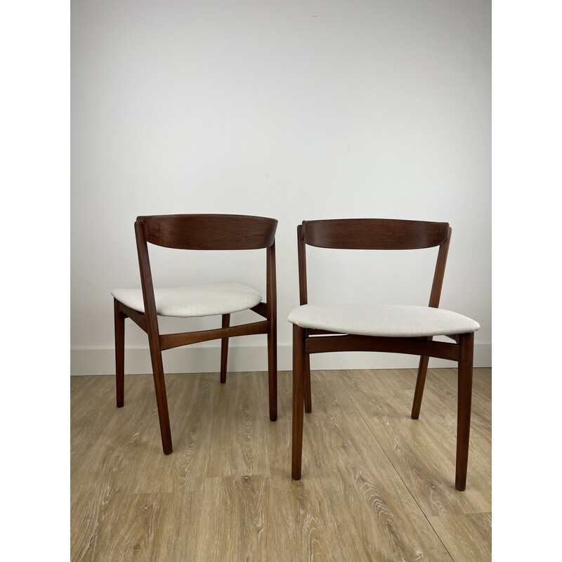 Pair of vintage chairs model 206 in teak, Denmark