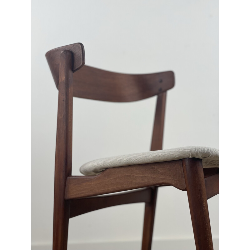 Pair of vintage chairs model 206 in teak, Denmark