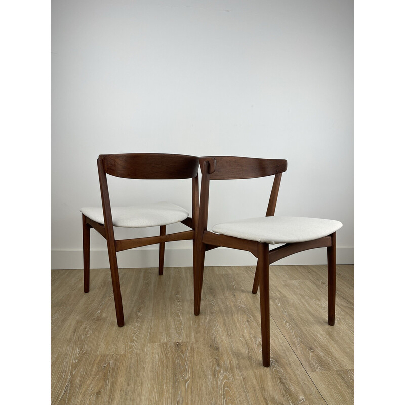 Pair of vintage chairs model 206 in teak, Denmark
