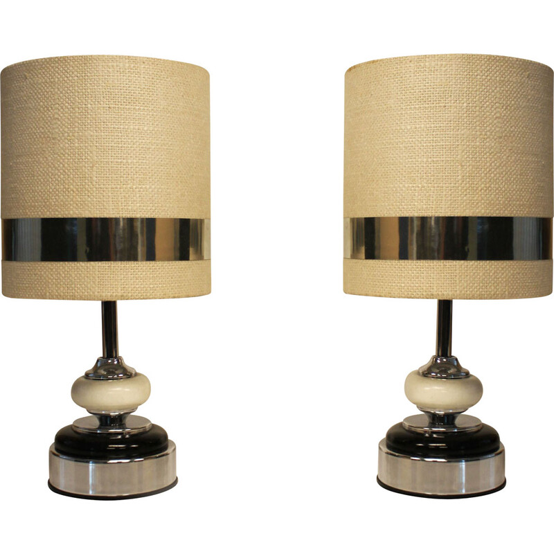 Pair of vintage lamps by Jean Disderot, France 1970