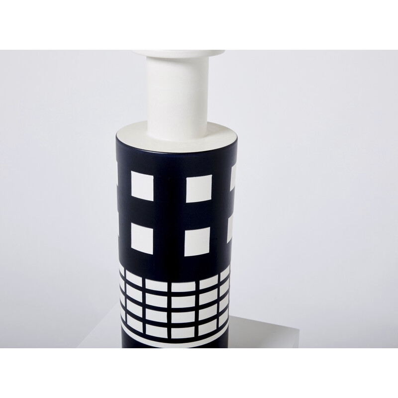 Vaso de cerâmica vintage de Ettore Sottsass para Bitossi Montelupo, década de 1980