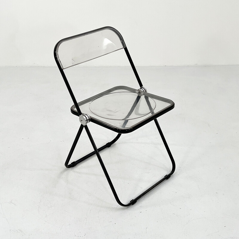 Vintage Plia folding chair by Giancarlo Piretti for Anonima Castelli, 1970s