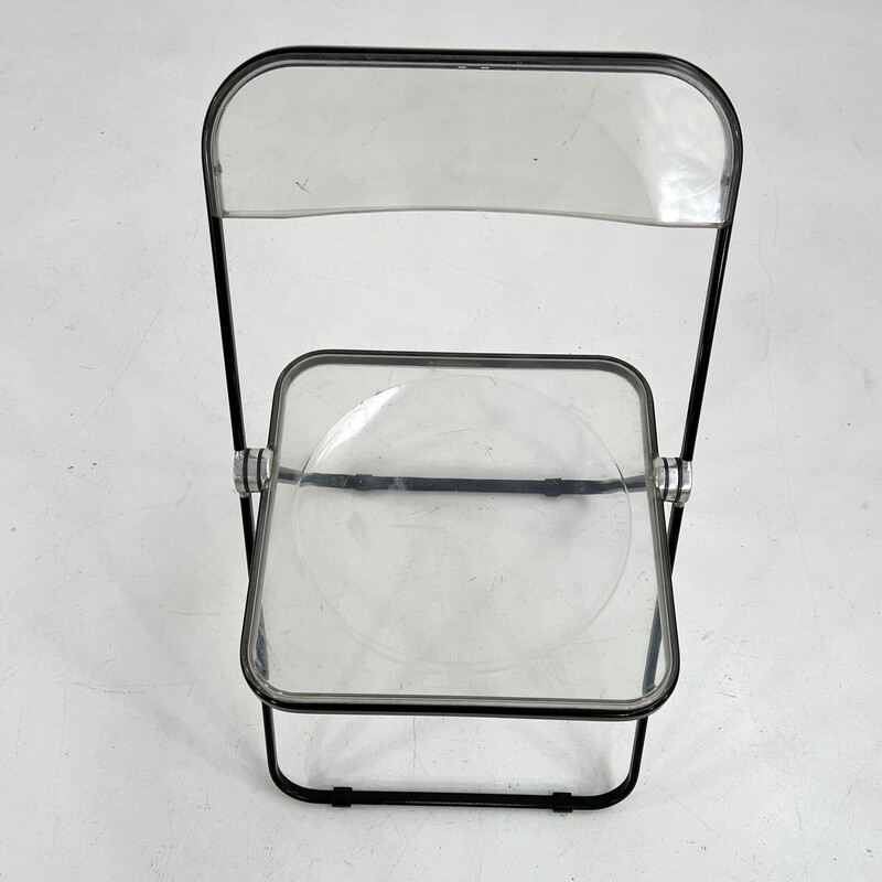 Vintage Plia folding chair by Giancarlo Piretti for Anonima Castelli, 1970s