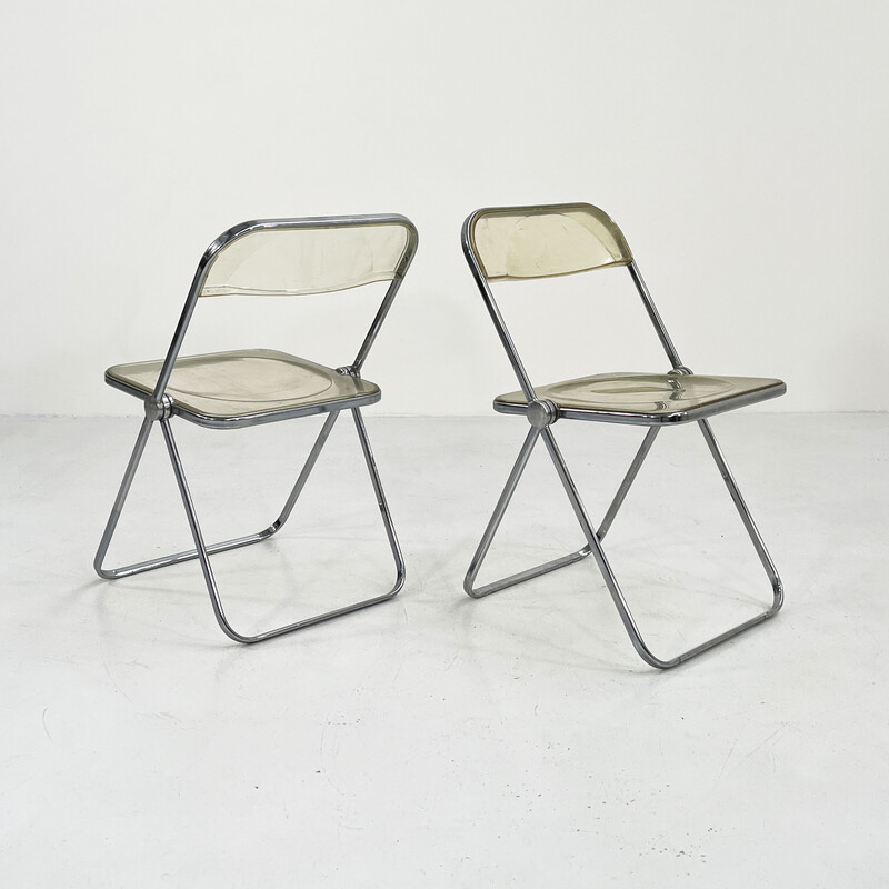 Vintage Plia folding chair by Giancarlo Piretti for Anonima Castelli, 1970s