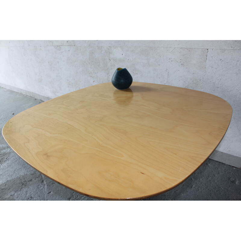 Vintage plywood coffee table by Jacobsen, Hein and Mathsson for Fritz Hansen