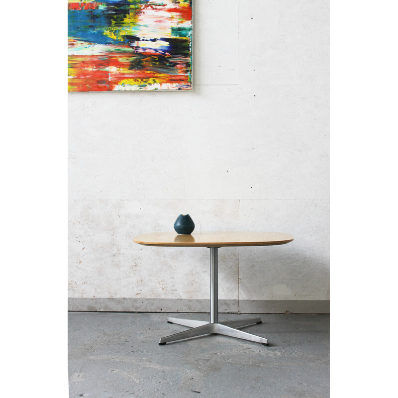 Vintage plywood coffee table by Jacobsen, Hein and Mathsson for Fritz Hansen