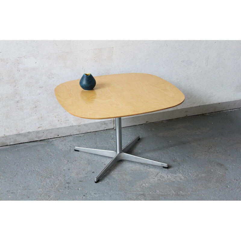 Mesa de café em contraplacado Vintage de Jacobsen, Hein e Mathsson para Fritz Hansen