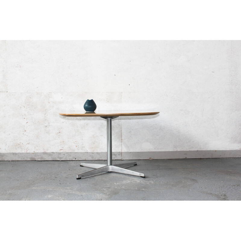 Vintage plywood coffee table by Jacobsen, Hein and Mathsson for Fritz Hansen