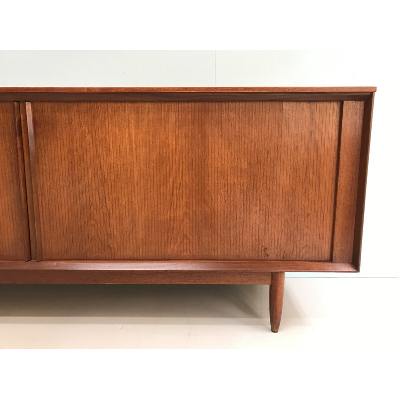 Tambour sliding door sideboard - 1960s