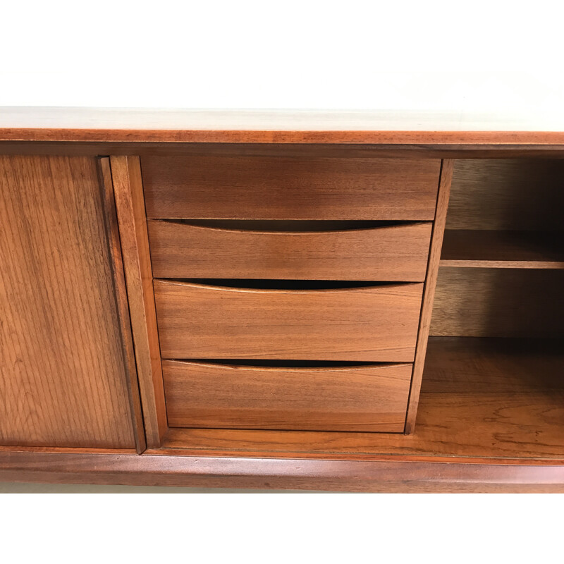 Tambour sliding door sideboard - 1960s