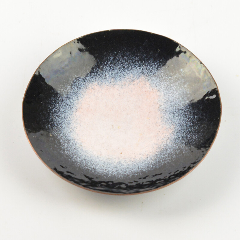 Mid-century enameled copper bowl, Germany 1960s
