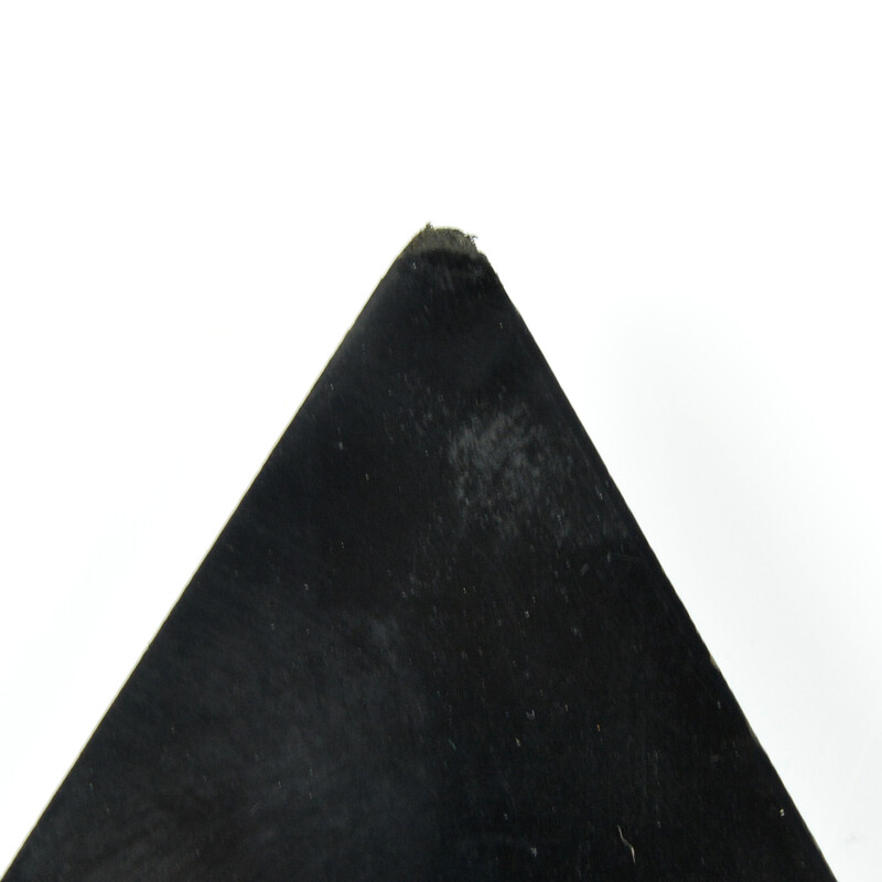 Vintage triangular wall clock by Scholer, Switzerland 1980s