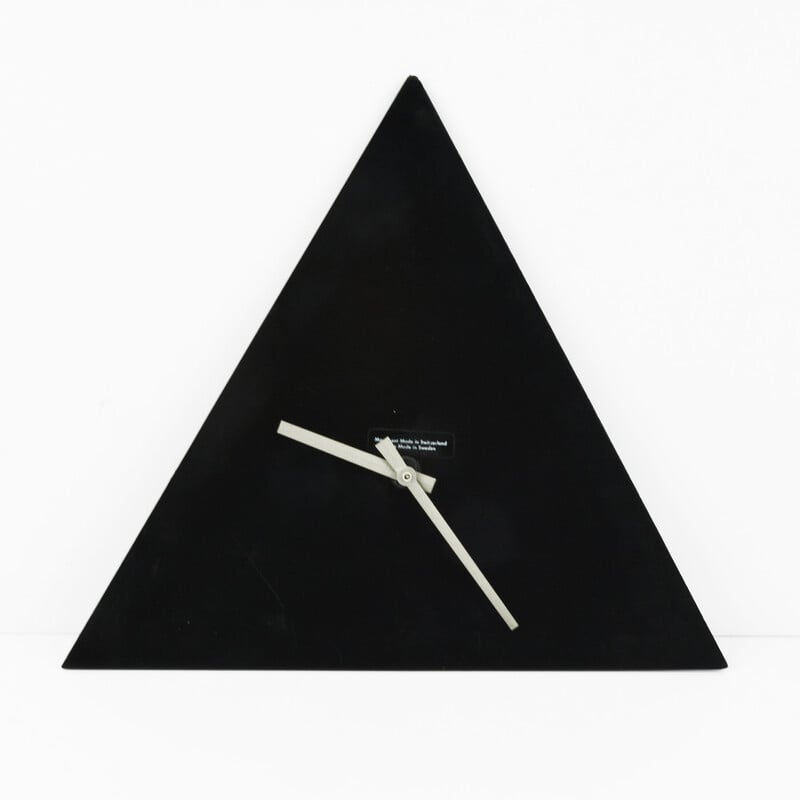 Orologio da parete triangolare vintage di Scholer, Svizzera, anni '80