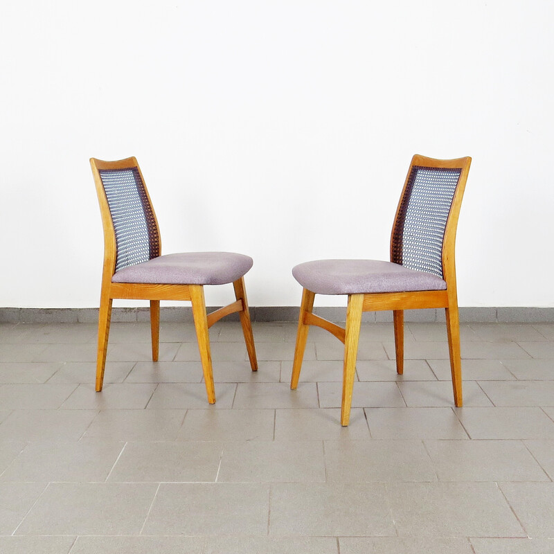 Set of 6 vintage dining chairs by Ton