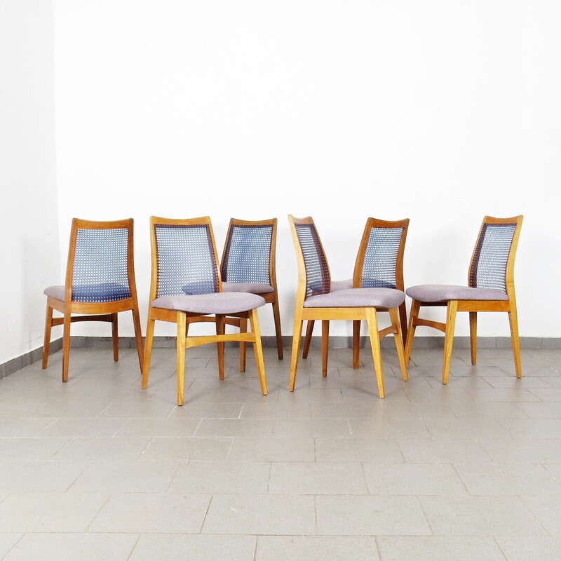 Ensemble de 6 chaises vintage par Ton