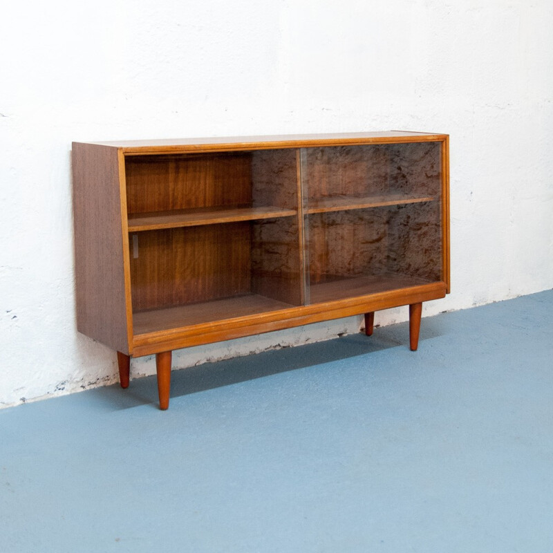 Vinbtage glass door bookcase - 1960s