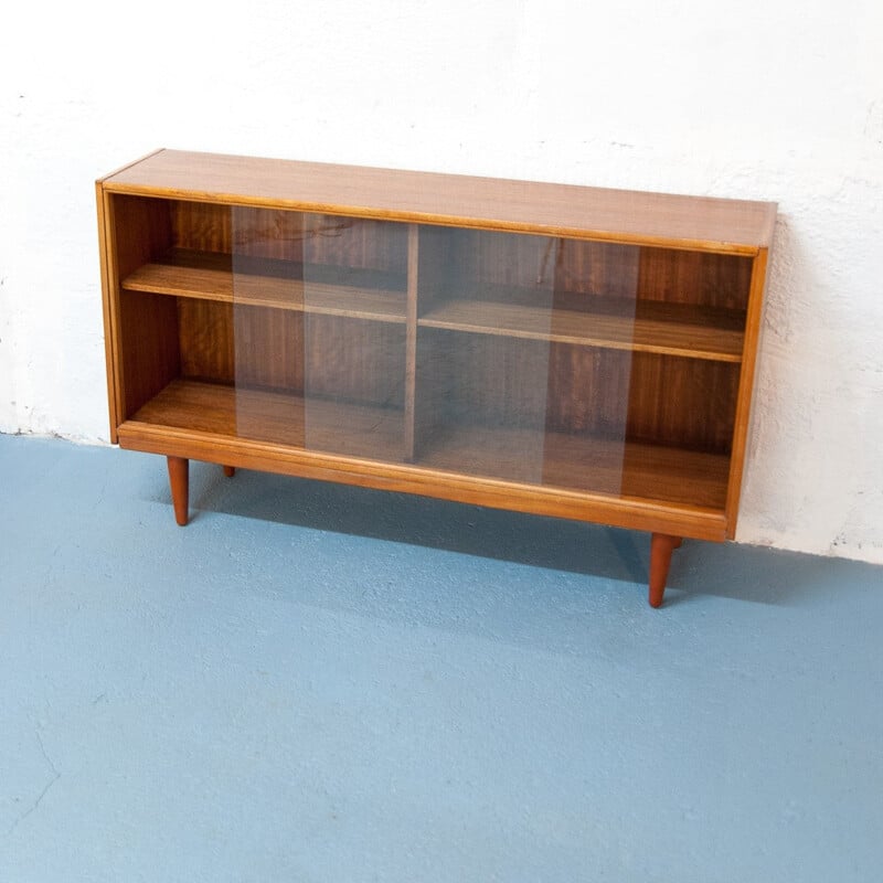 Vinbtage glass door bookcase - 1960s