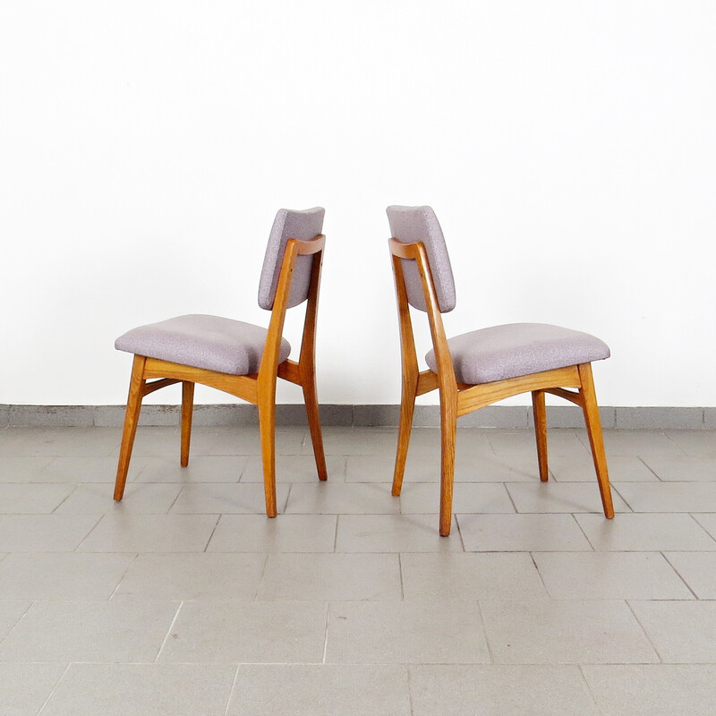 Set of 4 vintage dining chairs by Krásná jizba Uluv