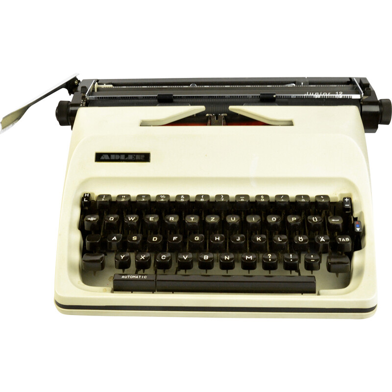 Máquina de escribir vintage Adler junior 12, Japón años 80