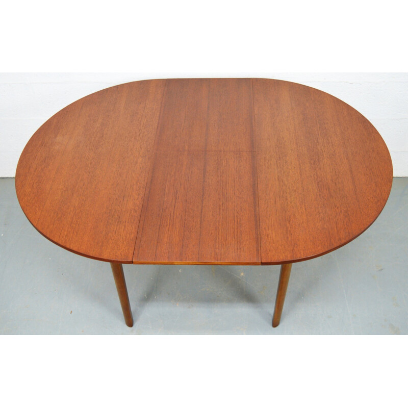 Table vintage extensible, circulaire et compacte - 1960