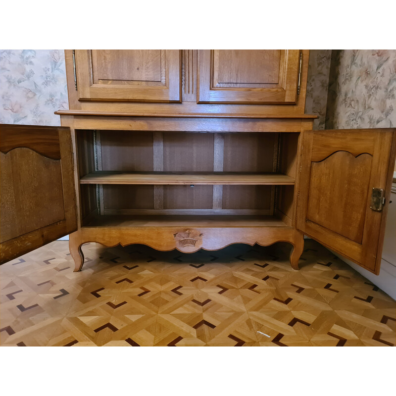 Credenza vintage in legno di quercia, 1950-1960