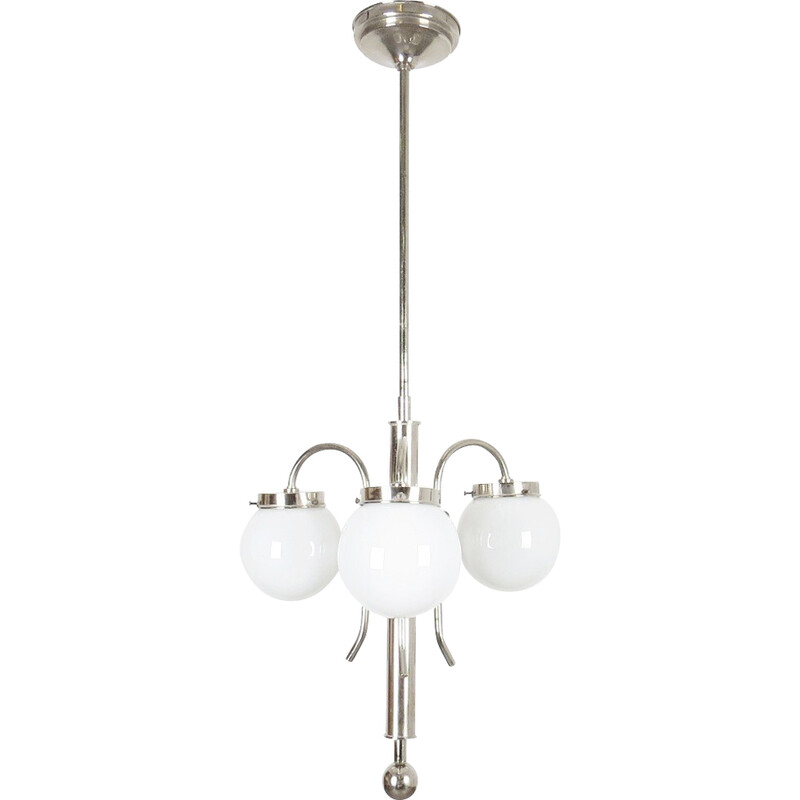 Candeeiro suspenso Vintage chrome bauhaus