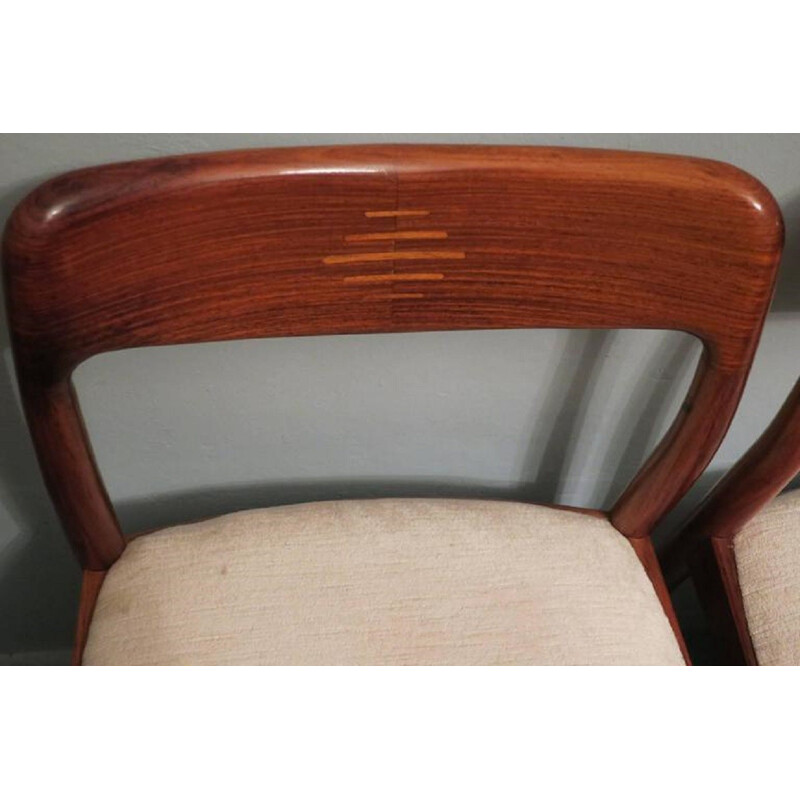 Set of 4 rosewood dining chairs - 1960s