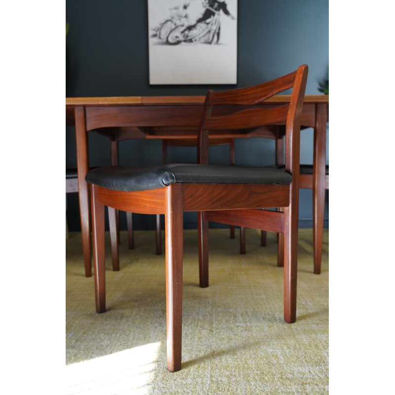 Mid century dining set by A and Fh