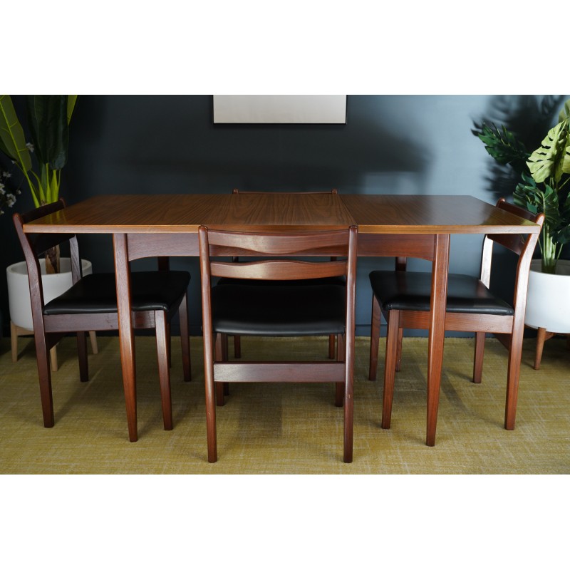 Mid century dining set by A and Fh