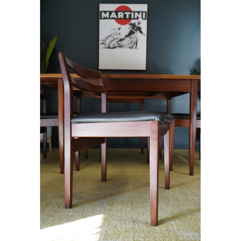 Mid century dining set by A and Fh