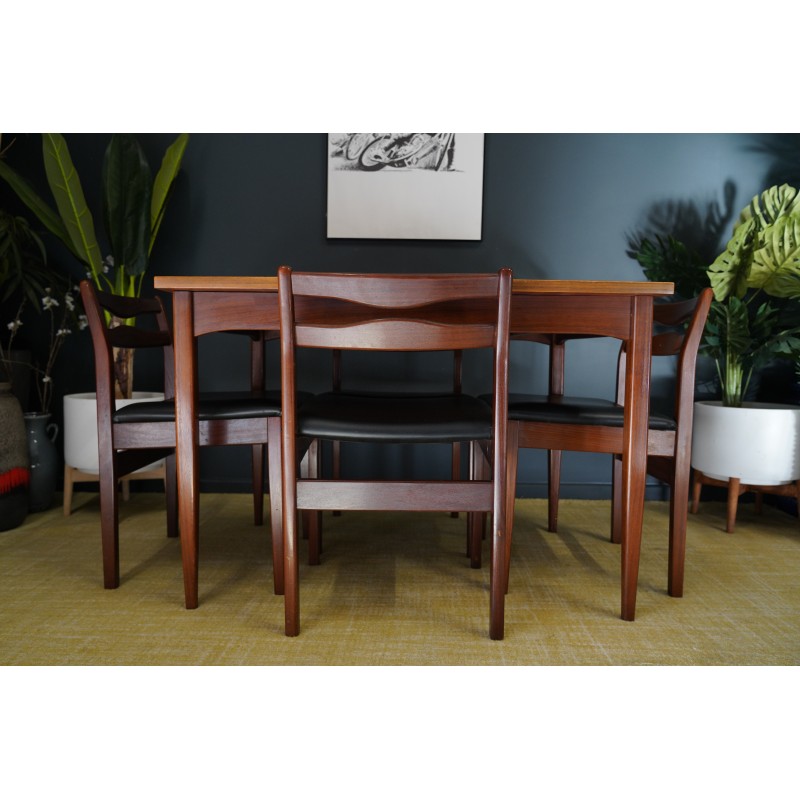 Mid century dining set by A and Fh