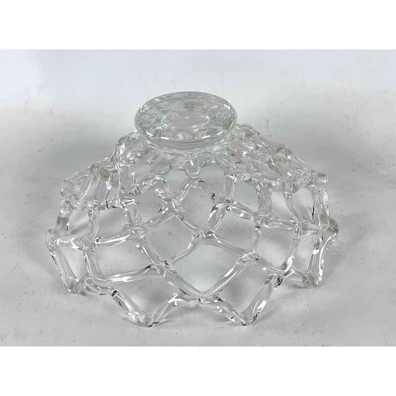 Vintage Art Deco Murano Intreccio glass centerpiece by Barovier e Toso, Italy 1940s