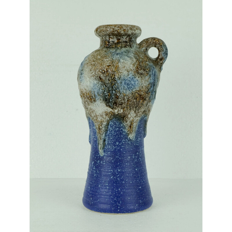 Vase bleu et blanc par Dumler et Breiden - 1960