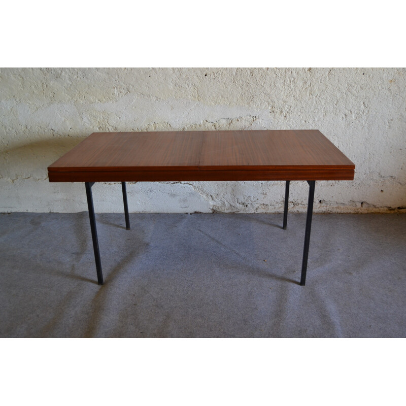 Vintage mahogany Minvielle dining table, ARP - 1950s