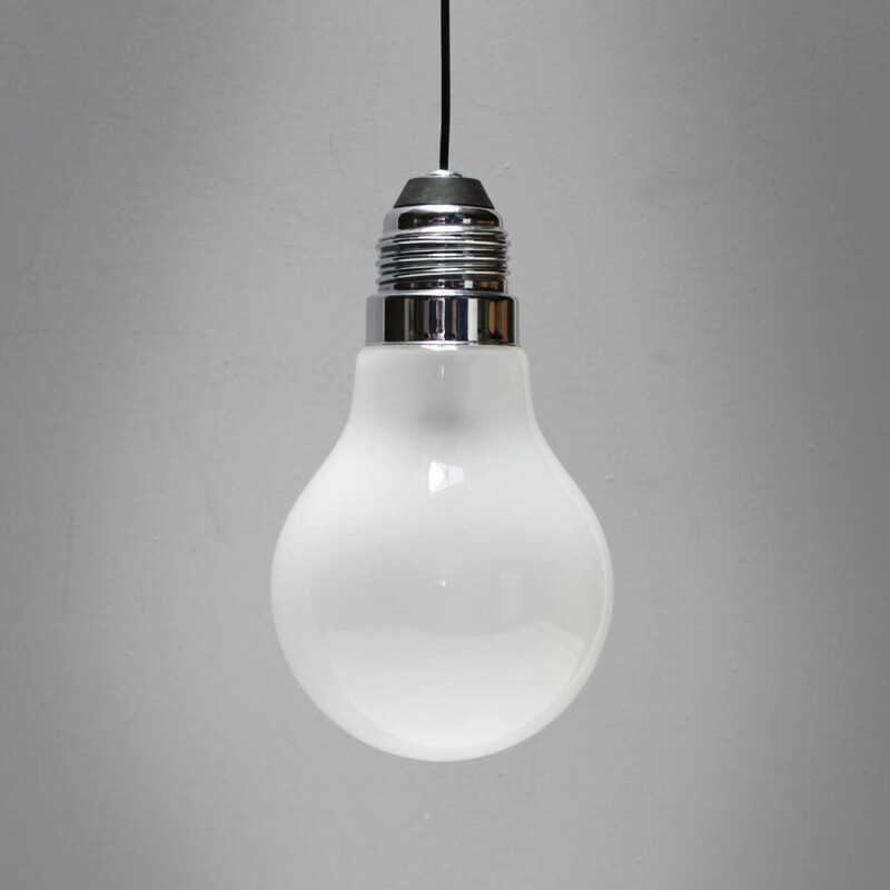 Aplique alemán vintage Thomas Alva Edison Light de Ingo Maurer para Design M, 1979