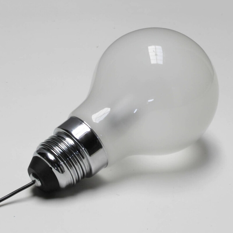 Applique vintage allemande Thomas Alva Edison Light par Ingo Maurer pour Design M, 1979