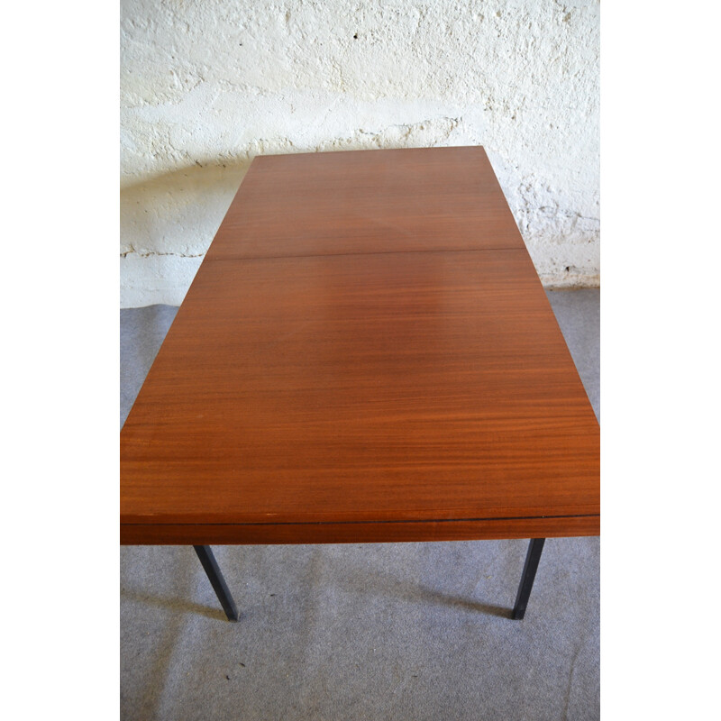 Vintage mahogany Minvielle dining table, ARP - 1950s