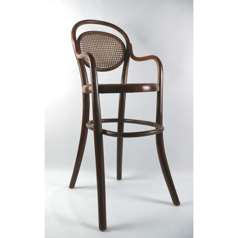 Vintage bentwood children's high chair by Thonet