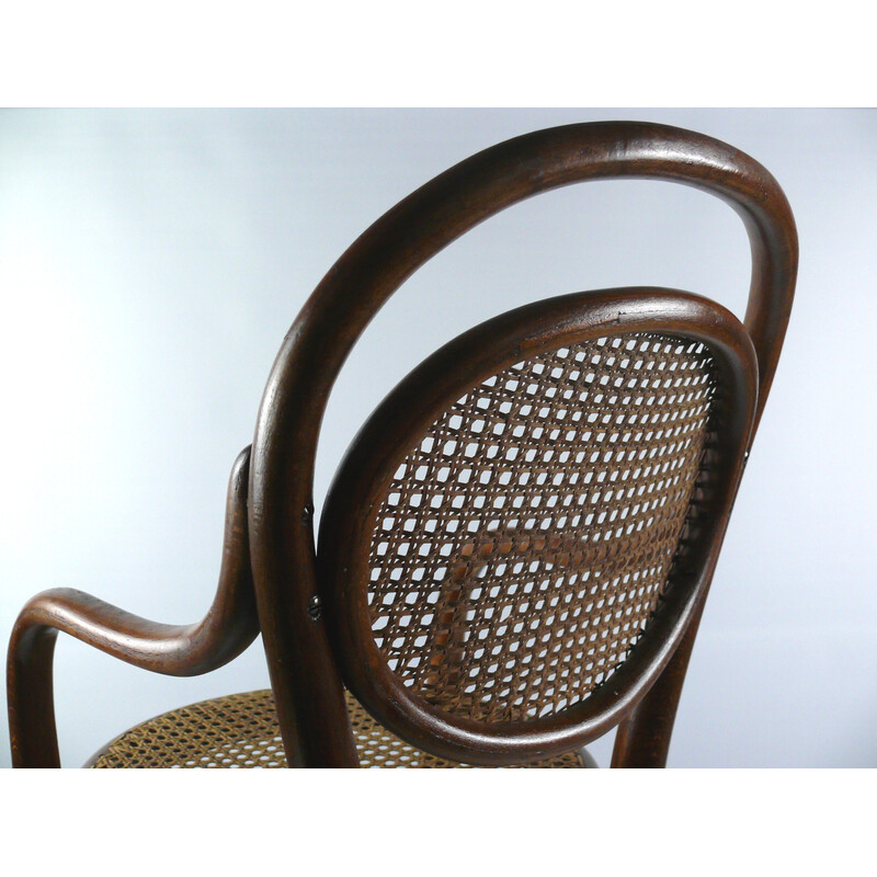 Chaise haute vintage en bois courbé pour enfants par Thonet