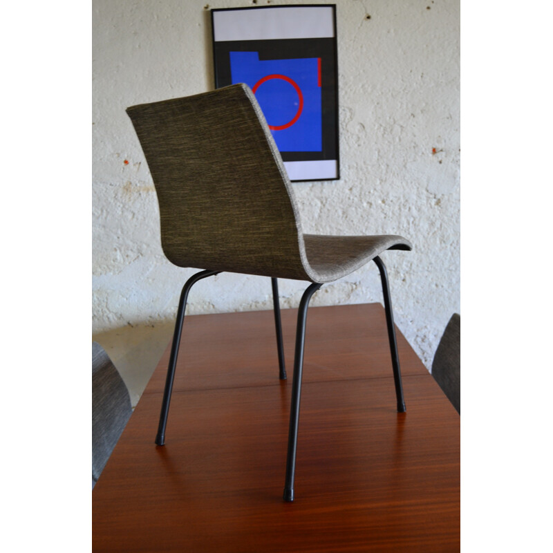 Set of 4 chairs by René-Jean Caillette for Groupe IV Charron - 1950s