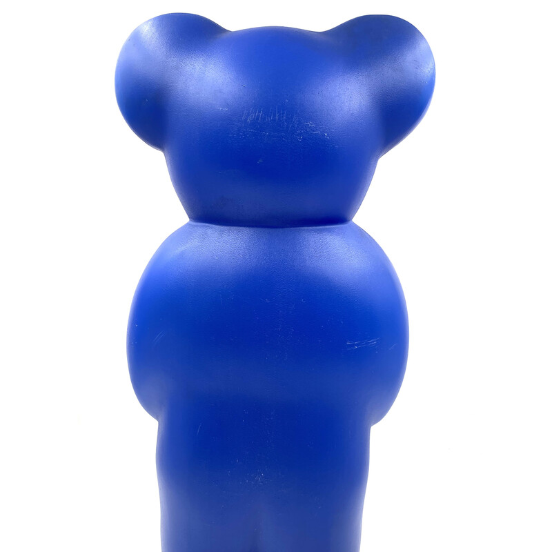 Vintage postmodern blue bear lamp by Heinz Klein for Elmar Flötotto, Germany 1990s