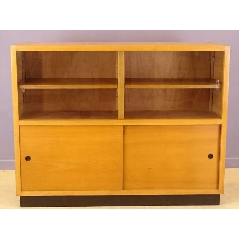 Modernist showcase sideboard in clear oak - 1950s