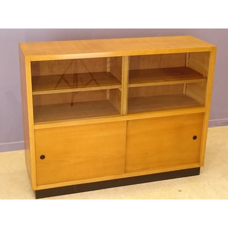 Modernist showcase sideboard in clear oak - 1950s