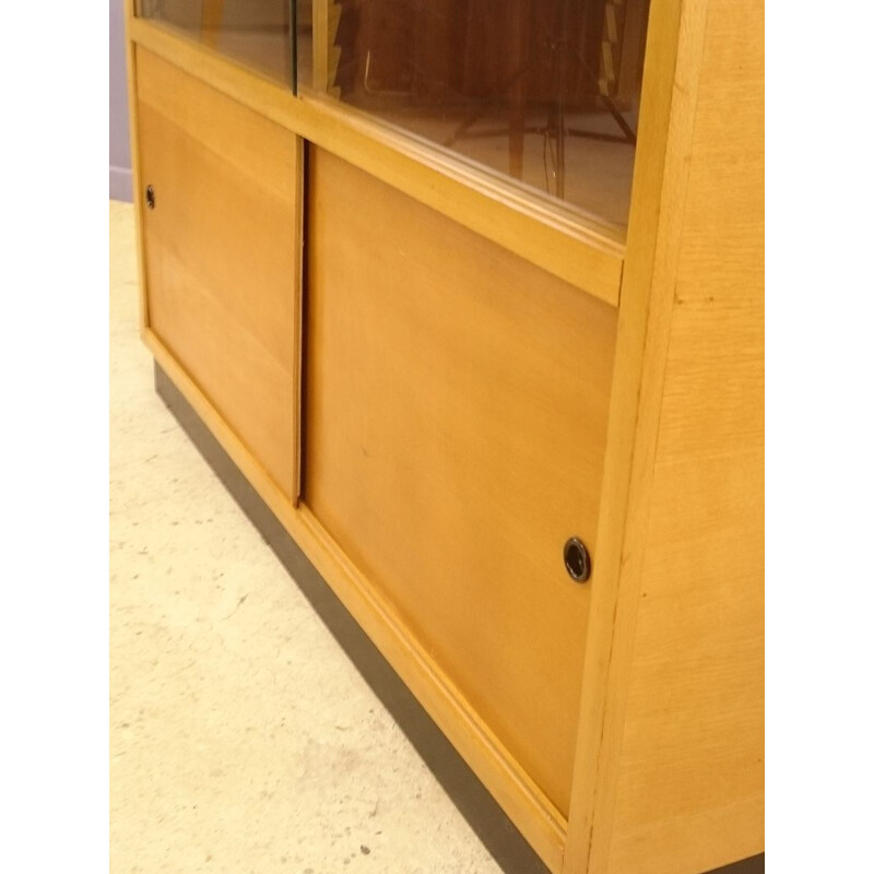 Modernist showcase sideboard in clear oak - 1950s