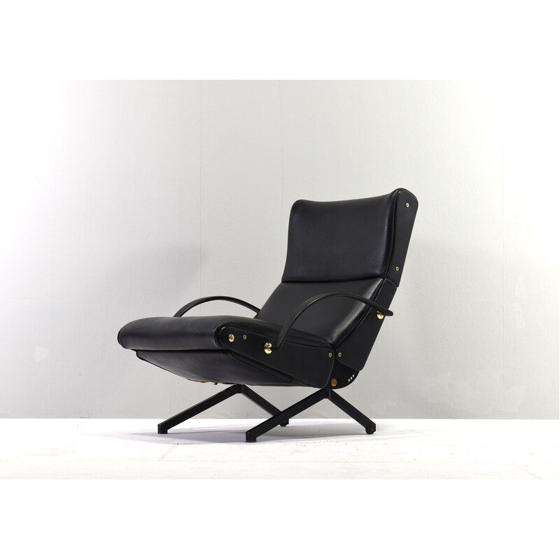 Fauteuil vintage P40 par Osvaldo Borsani pour Tecno, Italie 1950