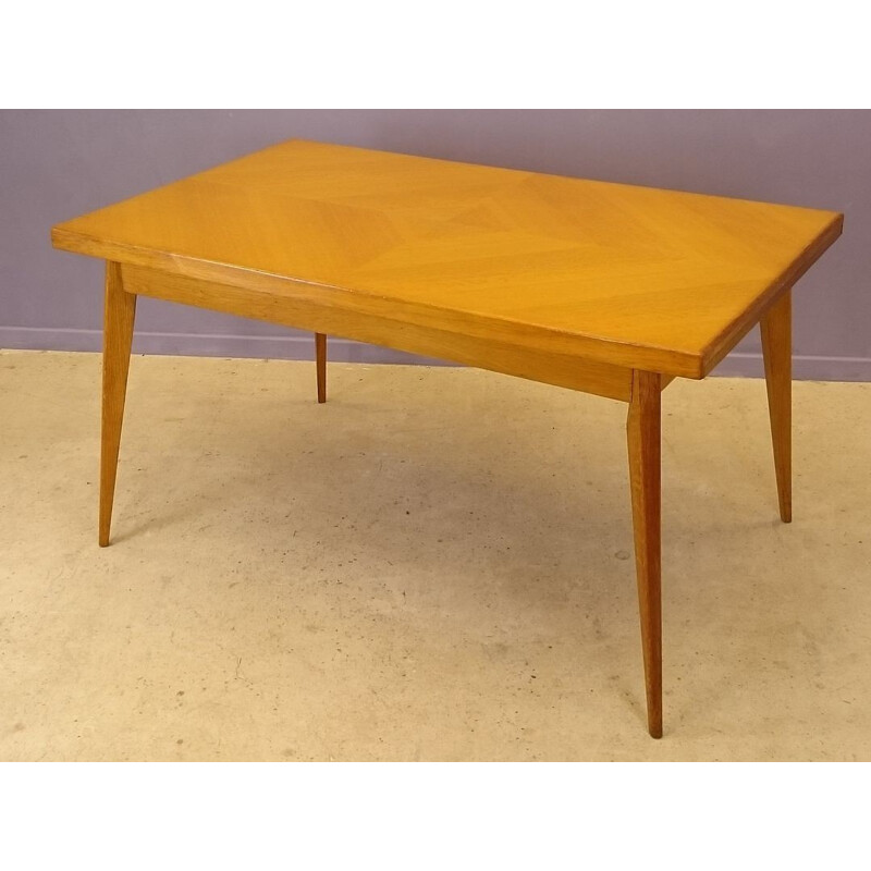 Table à repas extensible en chêne - 1950